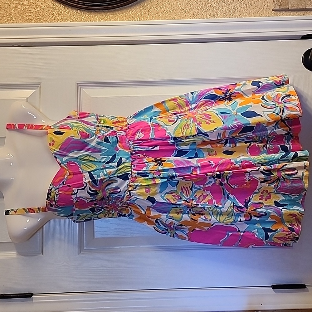 Lilly Pulitzer Christine Dress with Pockets Multi Besame Mucho Women's Size 4
